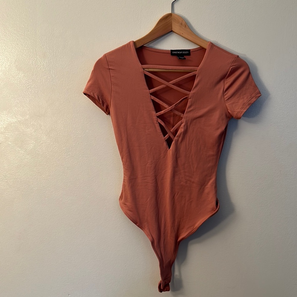 Rose pink bodysuit